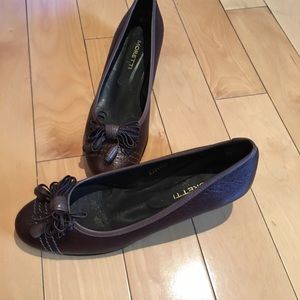 Chocolate Italians leather slip ons